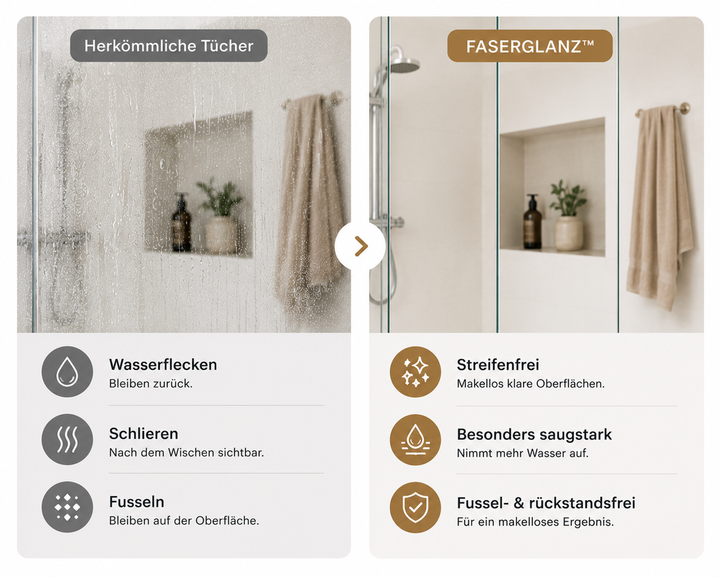 Faserglanz™ Streifenfrei Reinigungstuch